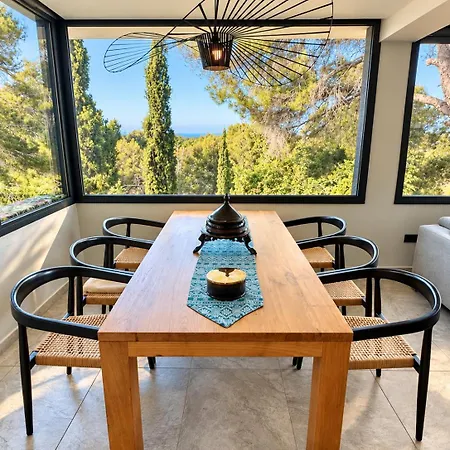 Villa Mediterranean With 270º Panoramic Sea & Forest Views *